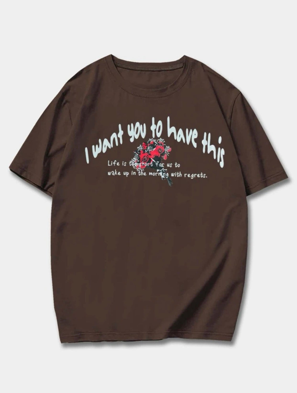 I want drop shoulder T-shirt