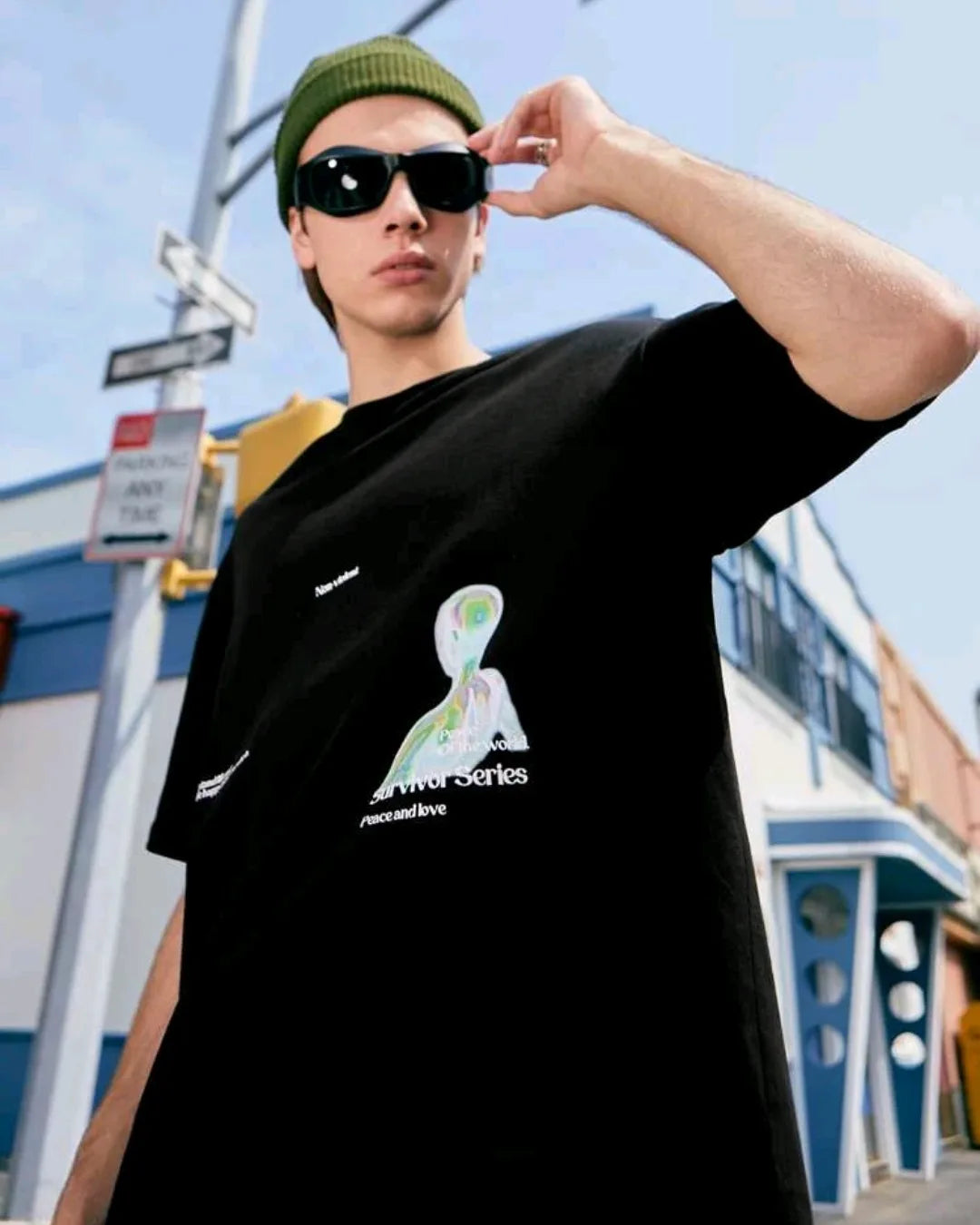 Survivor Graphic Oversized Tee
