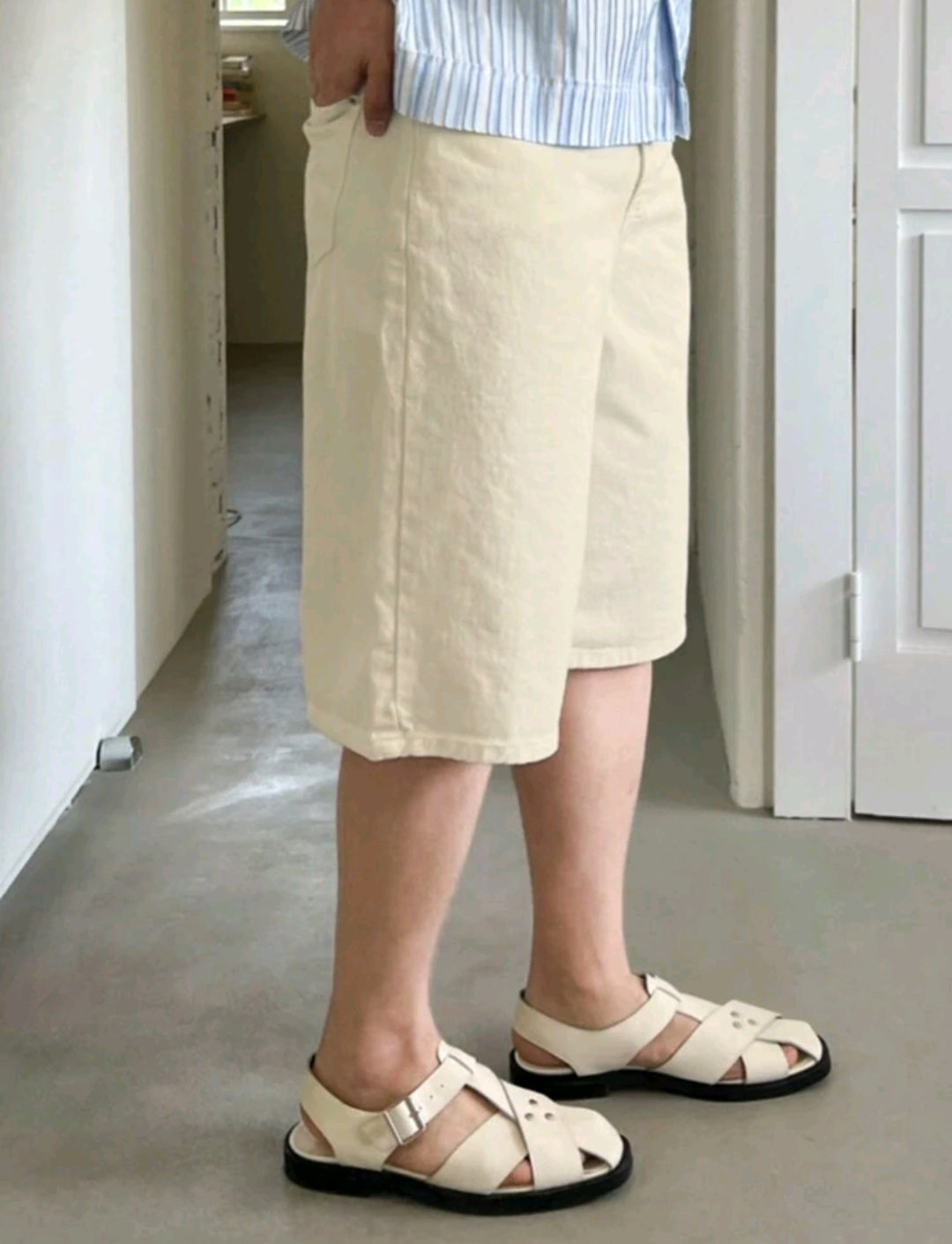 Cotton Beige Shorts