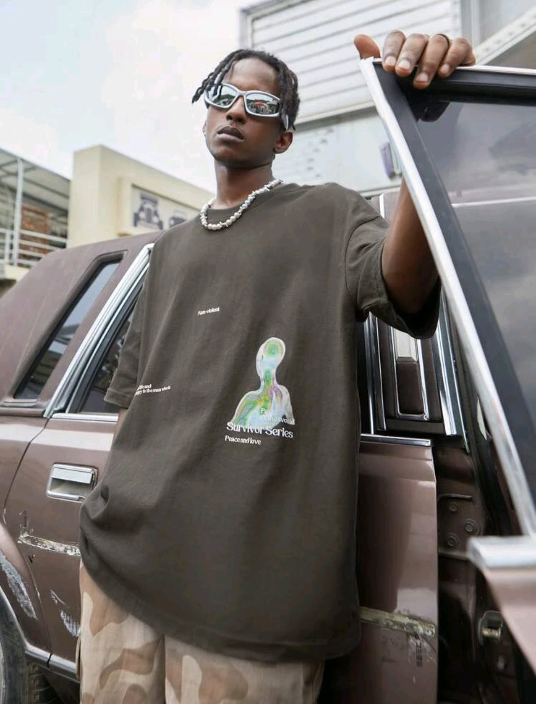 Survivor Graphic Oversized Tee