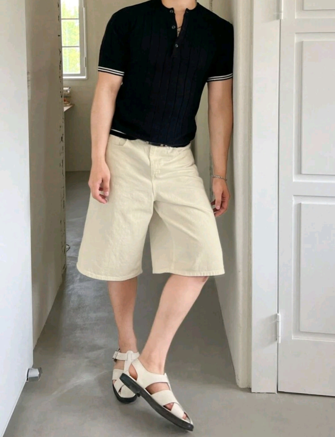Cotton Beige Shorts