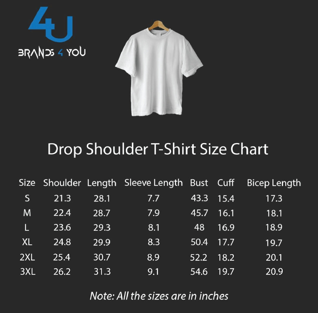 Pack of 4 Drop Shoulder Tees