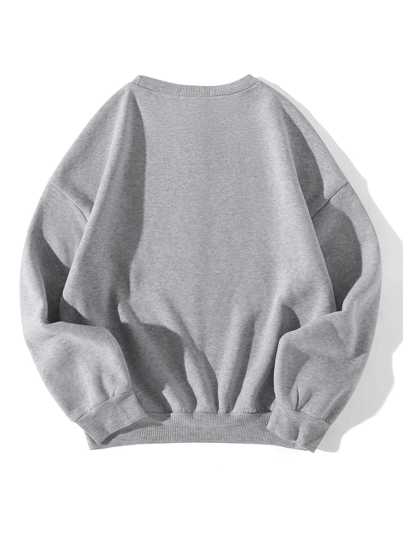 Letter Graphic Drop Shoulder Sweatshirt