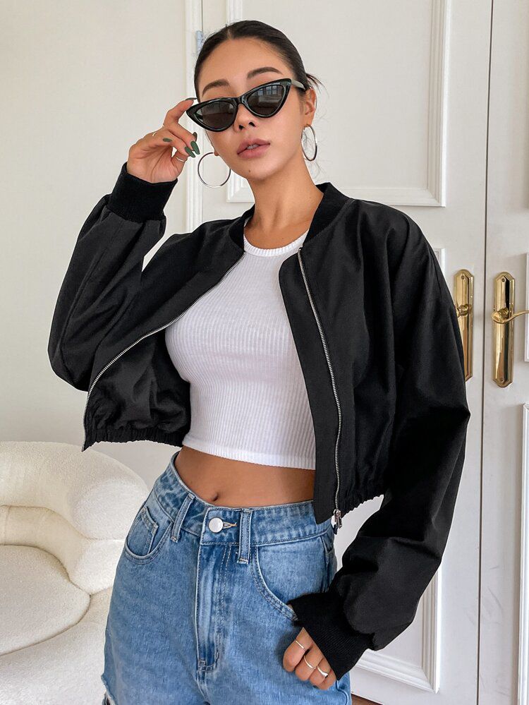 Bomber Cropped Jacket