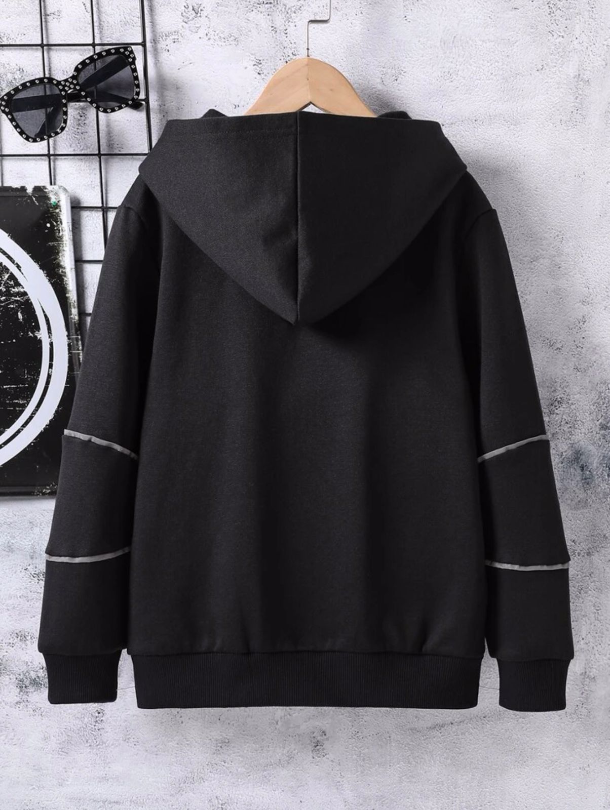 Reflective Stripes Zipper