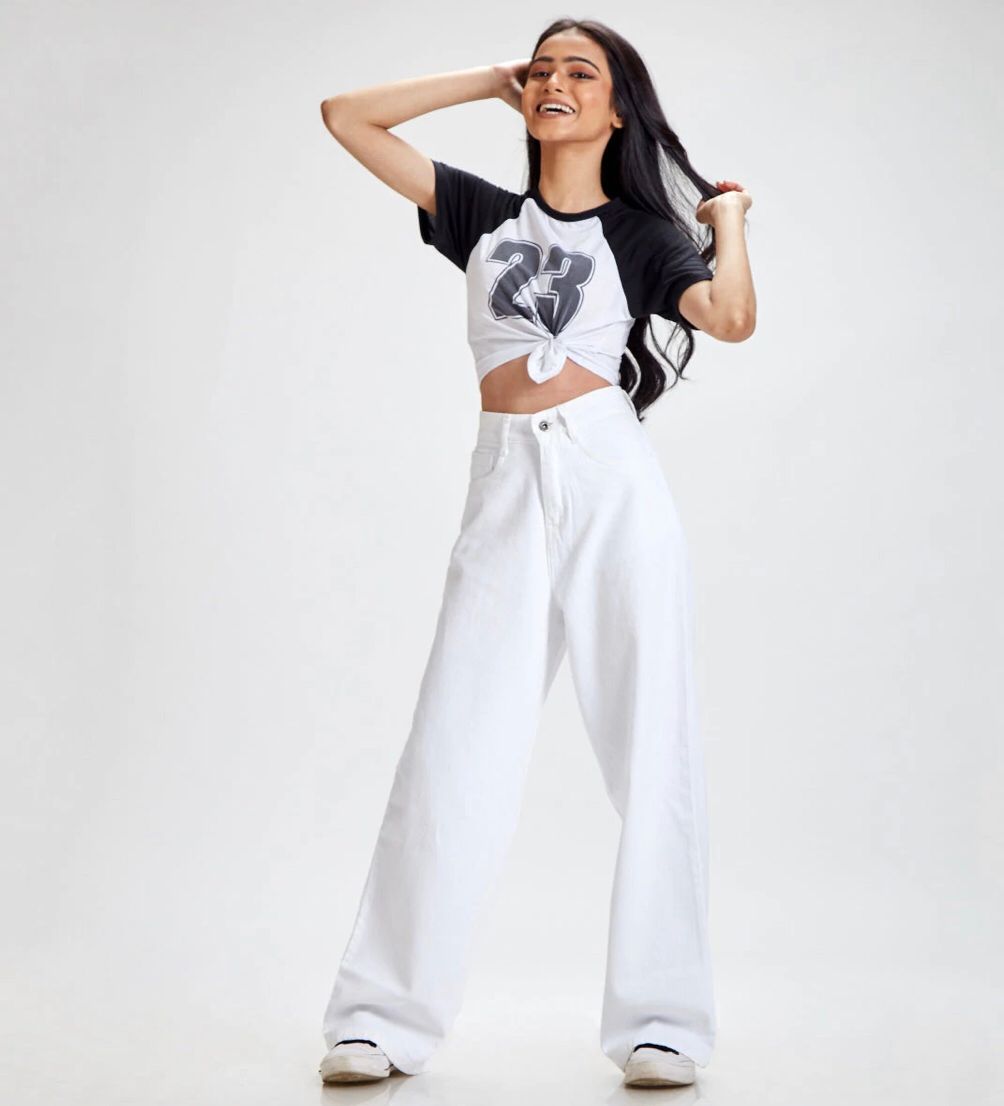 High Waisted Wide Jeans