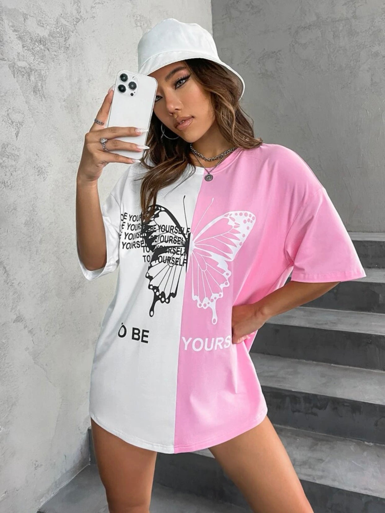 Two tone Graphic T-shirt