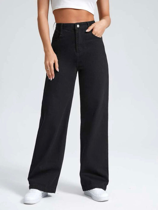Black Wide Leg Jeans