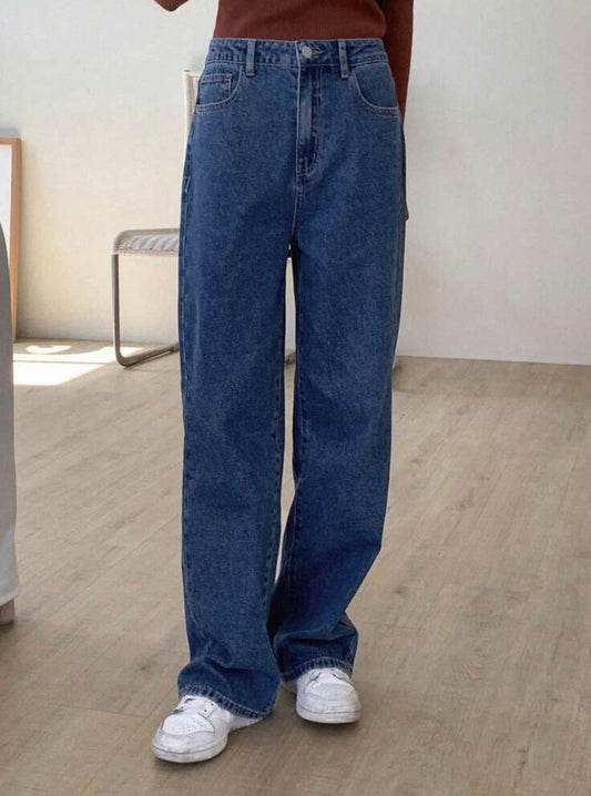 Dark Wash Wide Leg Jeans