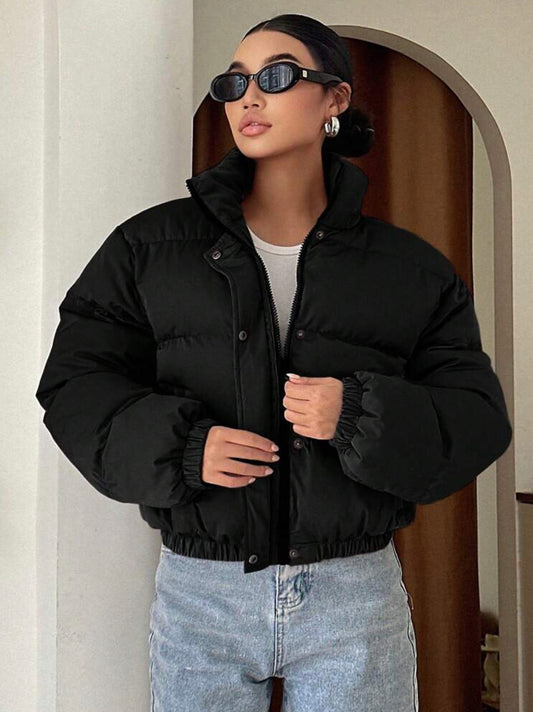 Buttoned Puffer Jacket