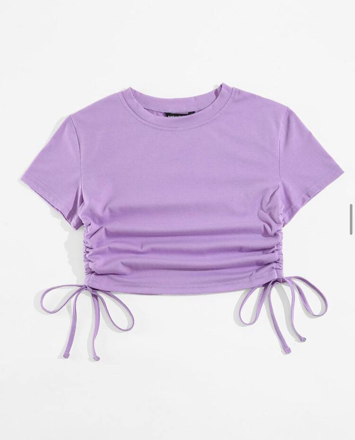 Lilac Drawstring Croptop