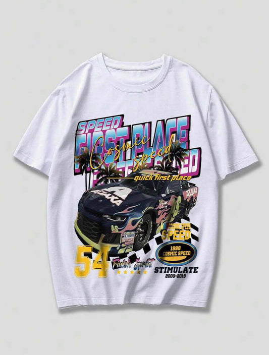 Speed Graphic Drop Shoulder Tee