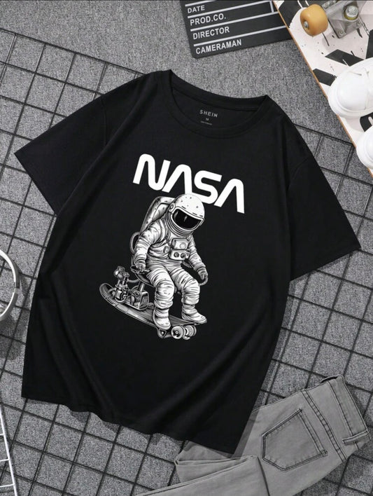 NASA Graphic drop shoulder tee
