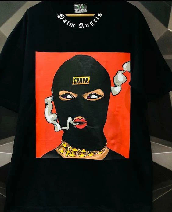 Palm Ski mask Oversized T-shirt