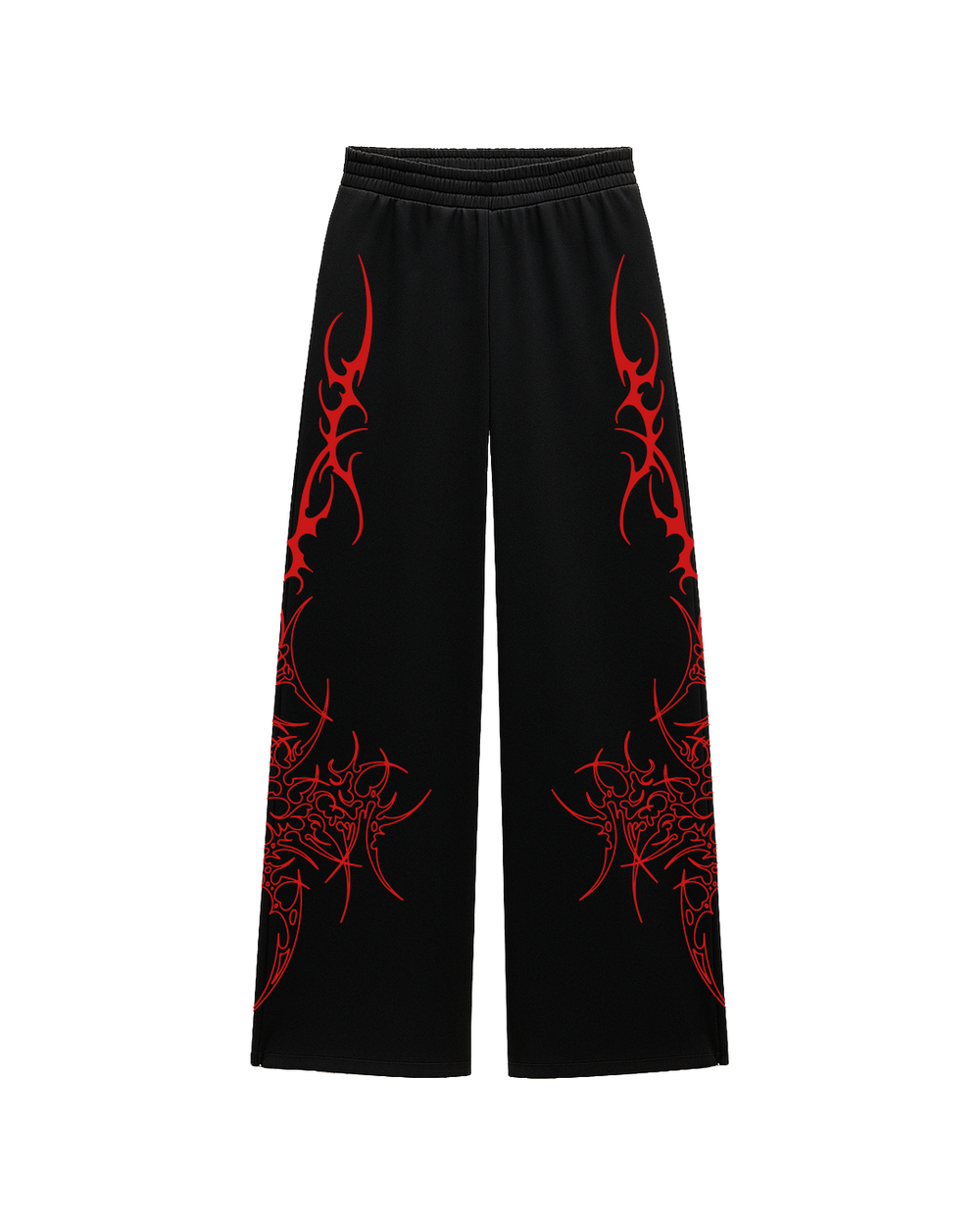 Bloodsigil Black Unisex Straight Fit Baggy Pants