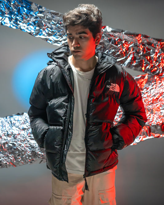 TNF All Black Puffer Jacket