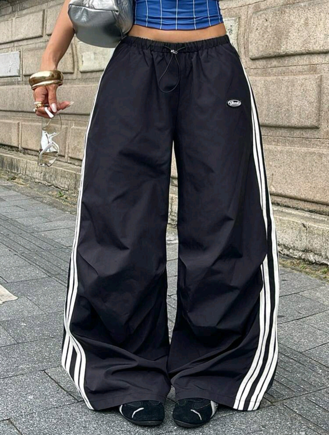 Striped Wide Leg Trouser