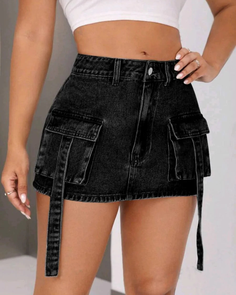Flap Pocket Skirt