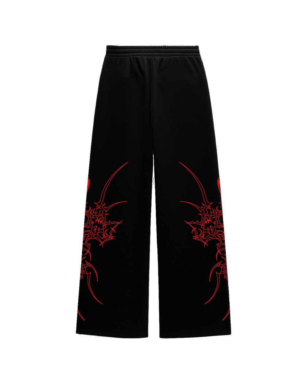Bloodsigil Black Unisex Straight Fit Baggy Pants