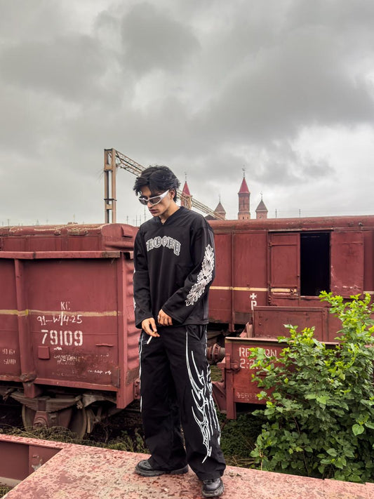INFLUENCE BLACK UNISEX BAGGY PANT
