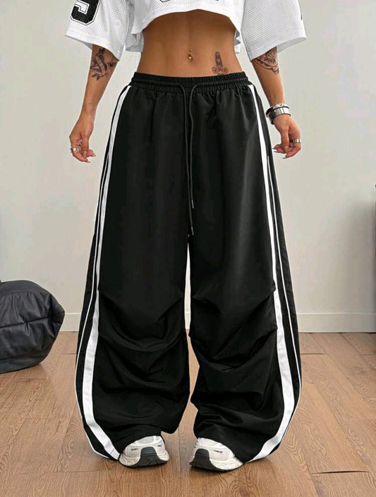 Striped Wide Leg Trouser