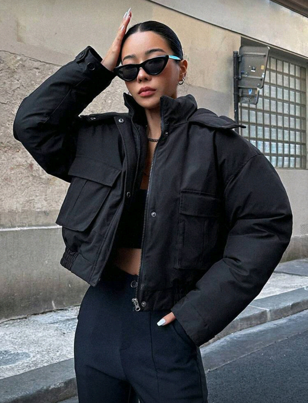 Drop shoulder Women Jacket