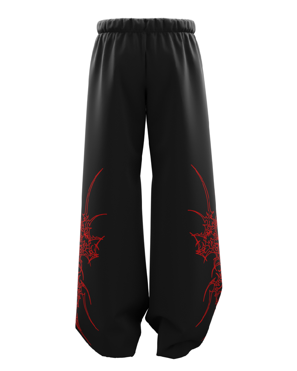 Bloodsigil Black Unisex Straight Fit Baggy Pants