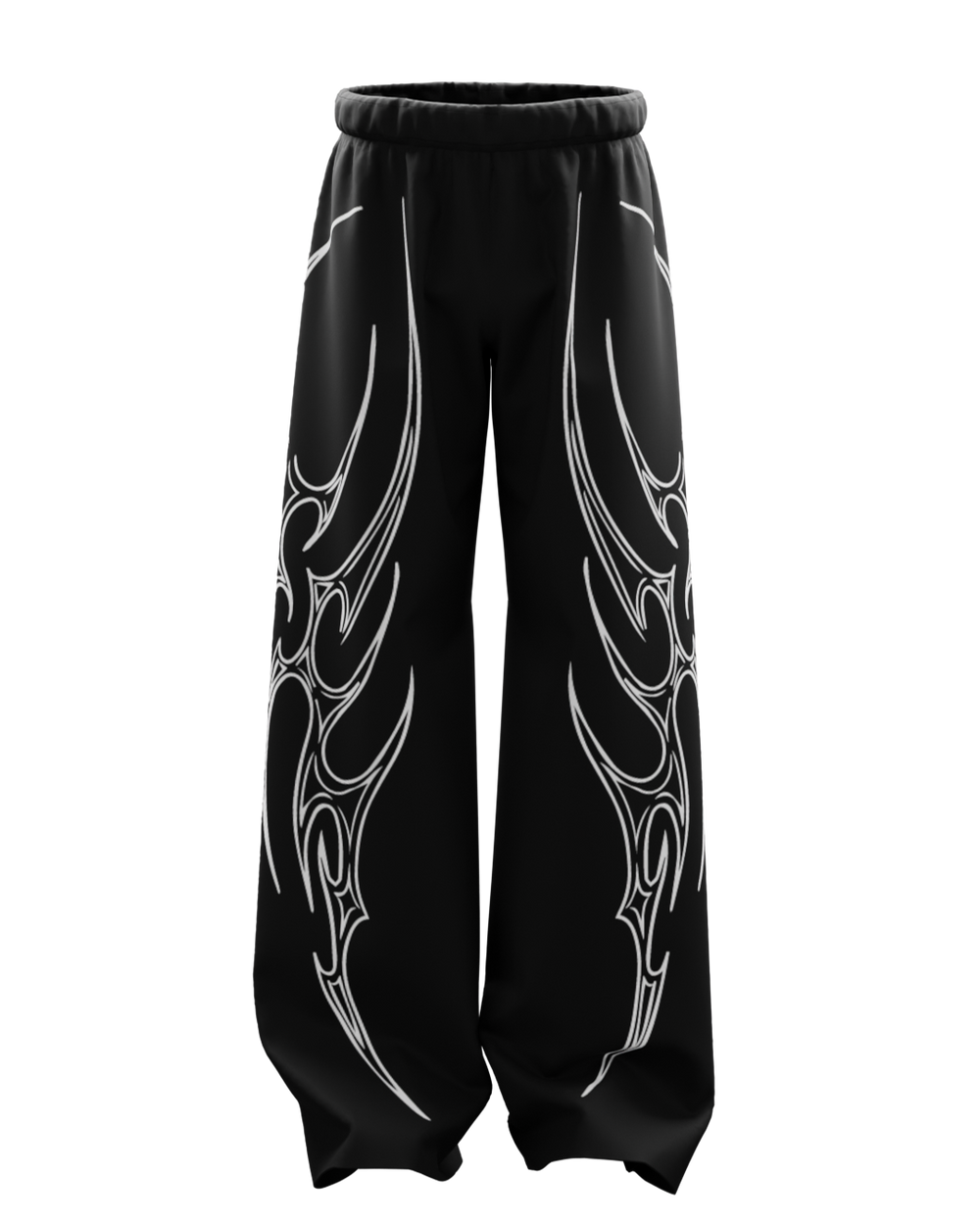 INFLUENCE BLACK UNISEX BAGGY PANT