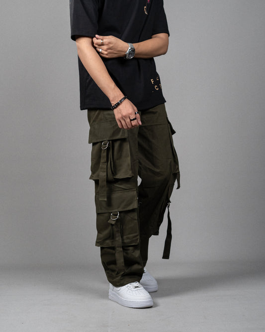 Y2k multi pocket Baggy Cargo