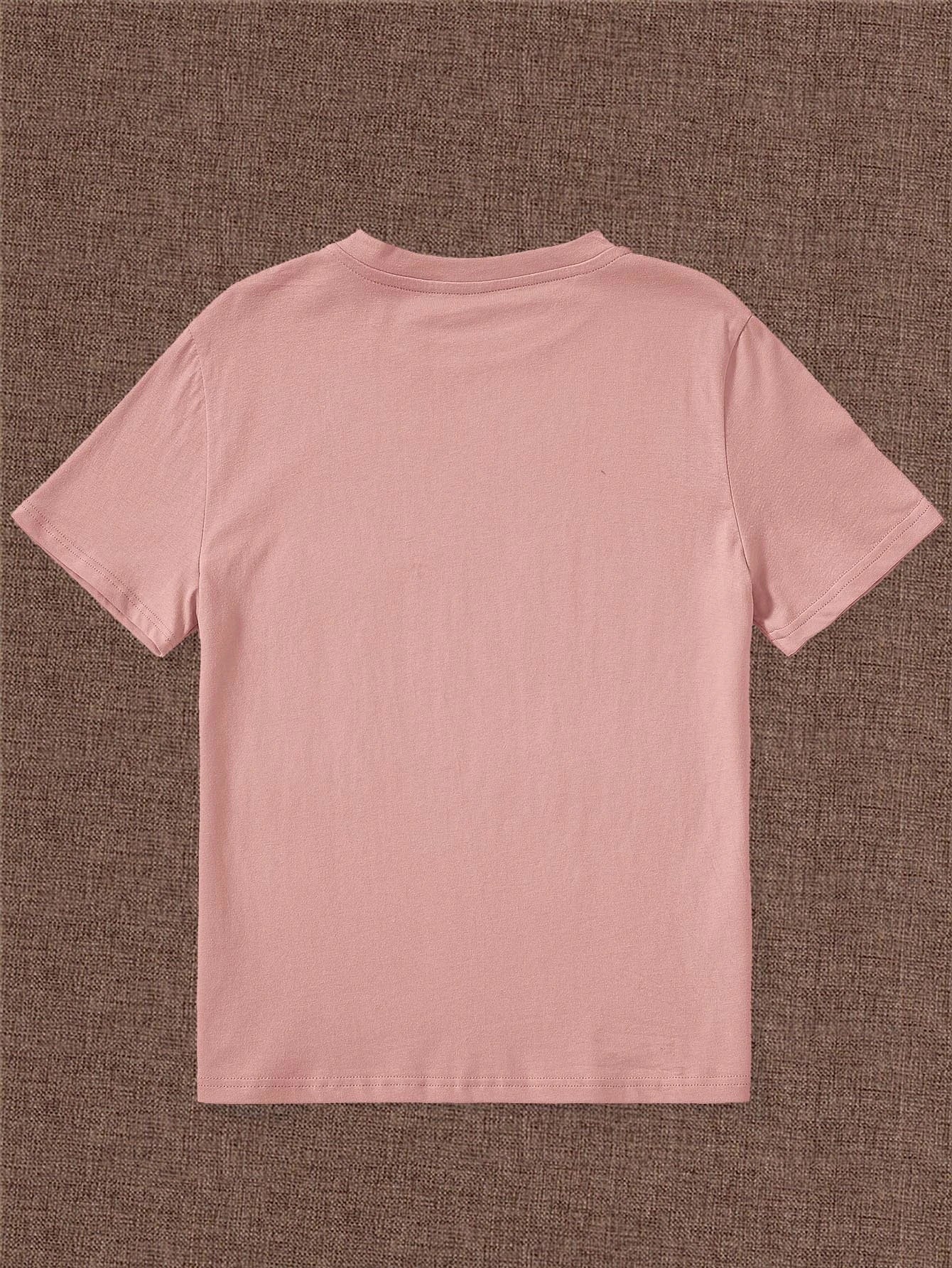 Bear And Letter Graphic Tee