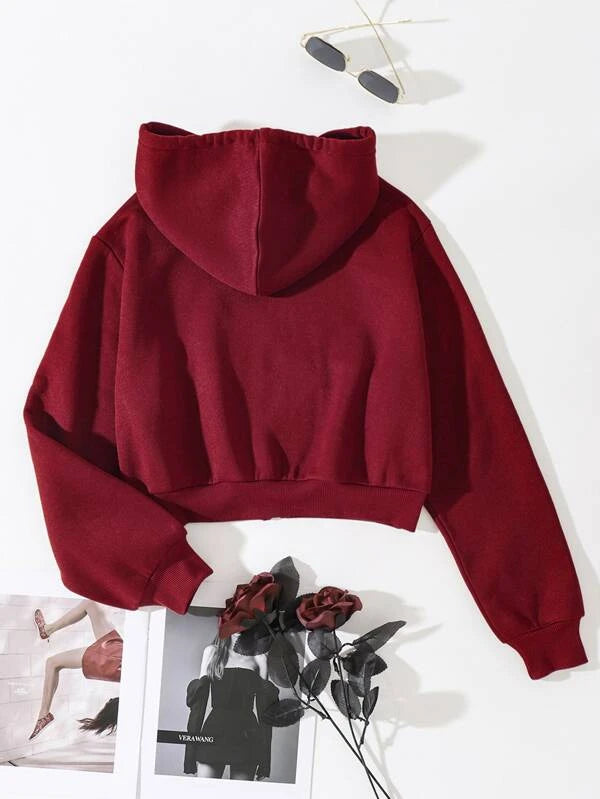 Crop Zipper Hoodie Brands 4 you.pk