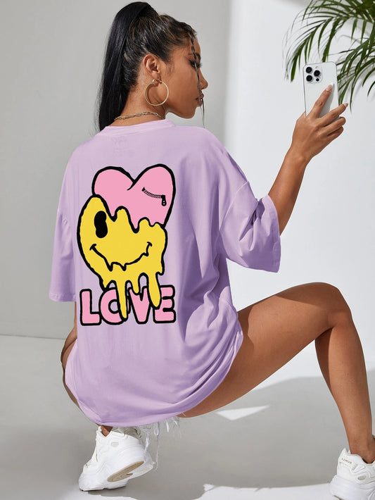 Drop Shoulder Graphic Tee