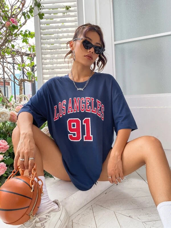 Los angeles Drop Shoulder Tee
