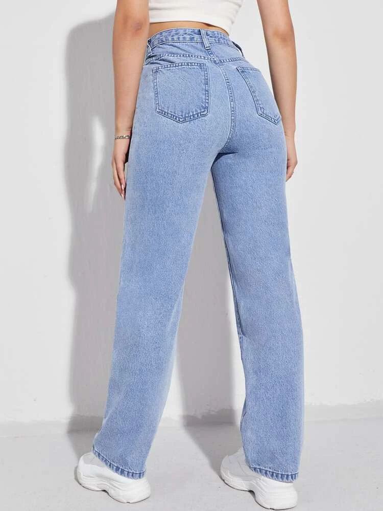 Lite Washed Graphic Printed Jeans