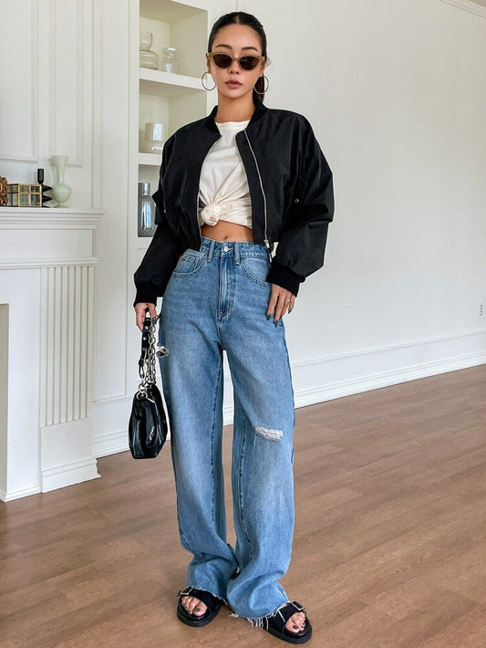 Bomber Cropped Jacket