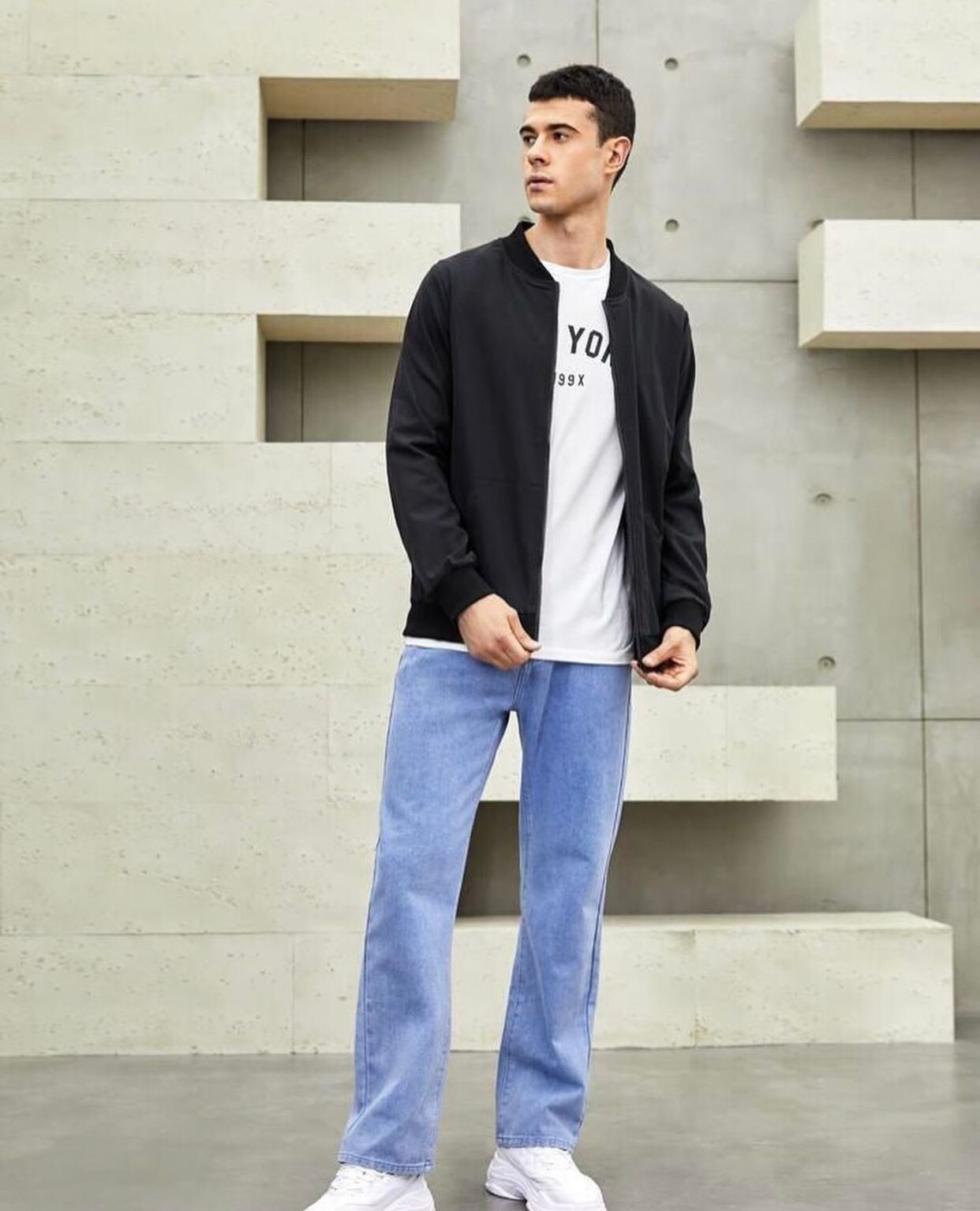 Men’s Zipper Bomber Jacket