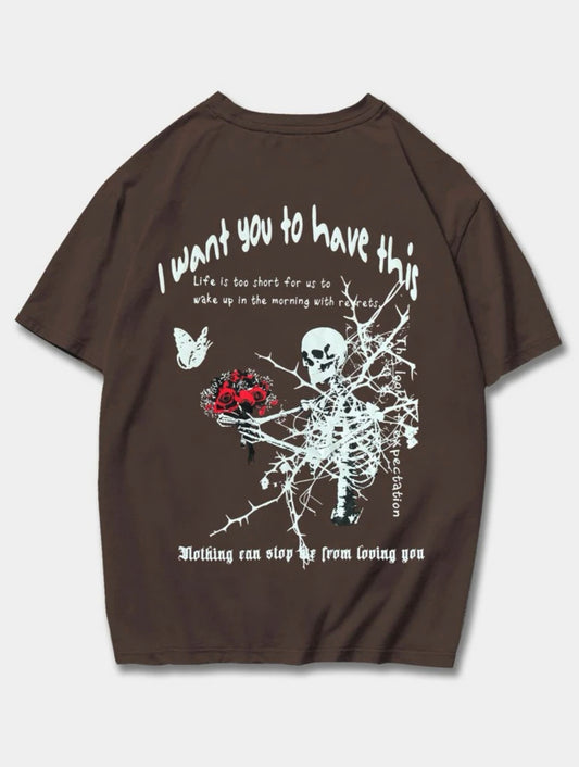 I want drop shoulder T-shirt